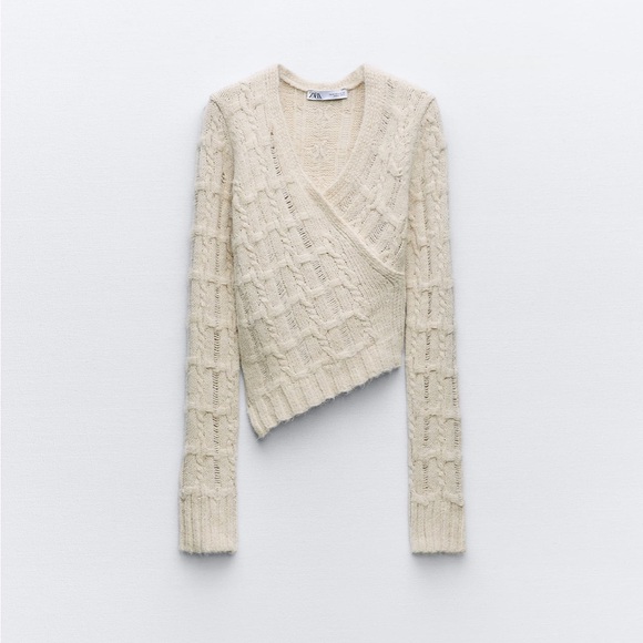 ISO Zara Asymmetrical Knit Sweater - Picture 4 of 4